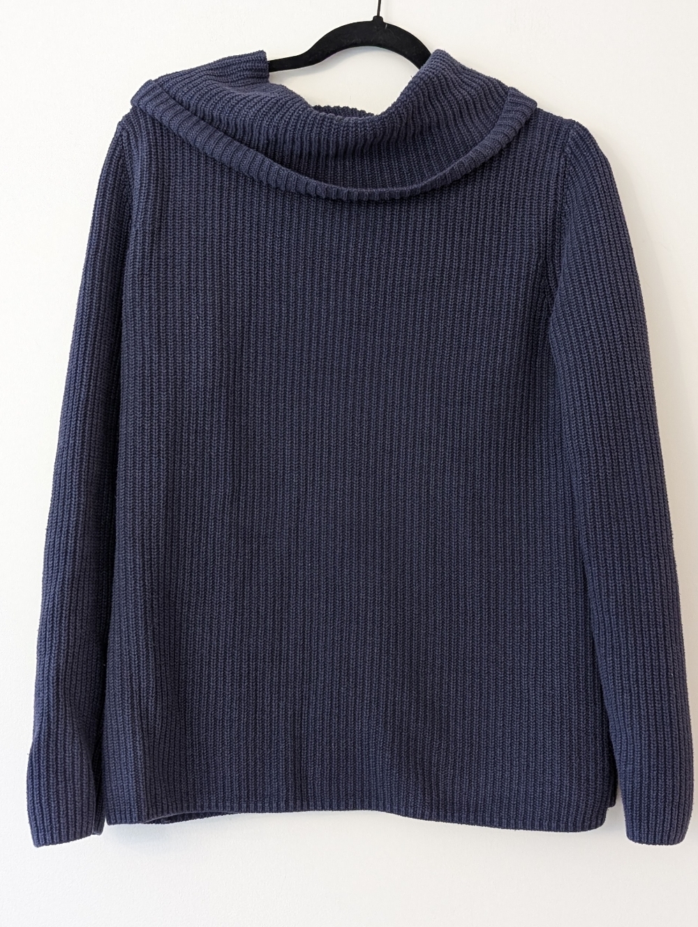 L.L. Bean knit cowl turtleneck 100% cotton sweater